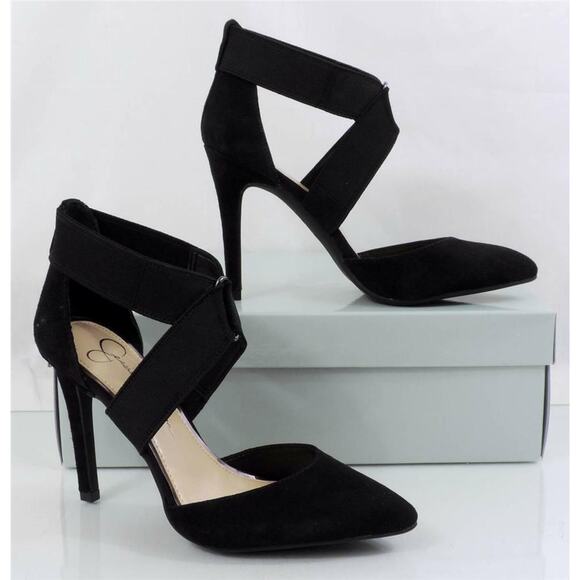 Jessica Simpson Venita Crisscross Dress Pumps Heels Black Size 10 - Picture 4 of 7